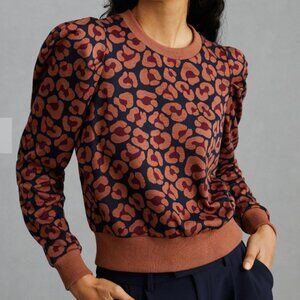 Dolan Leopard Jacquard Pullover